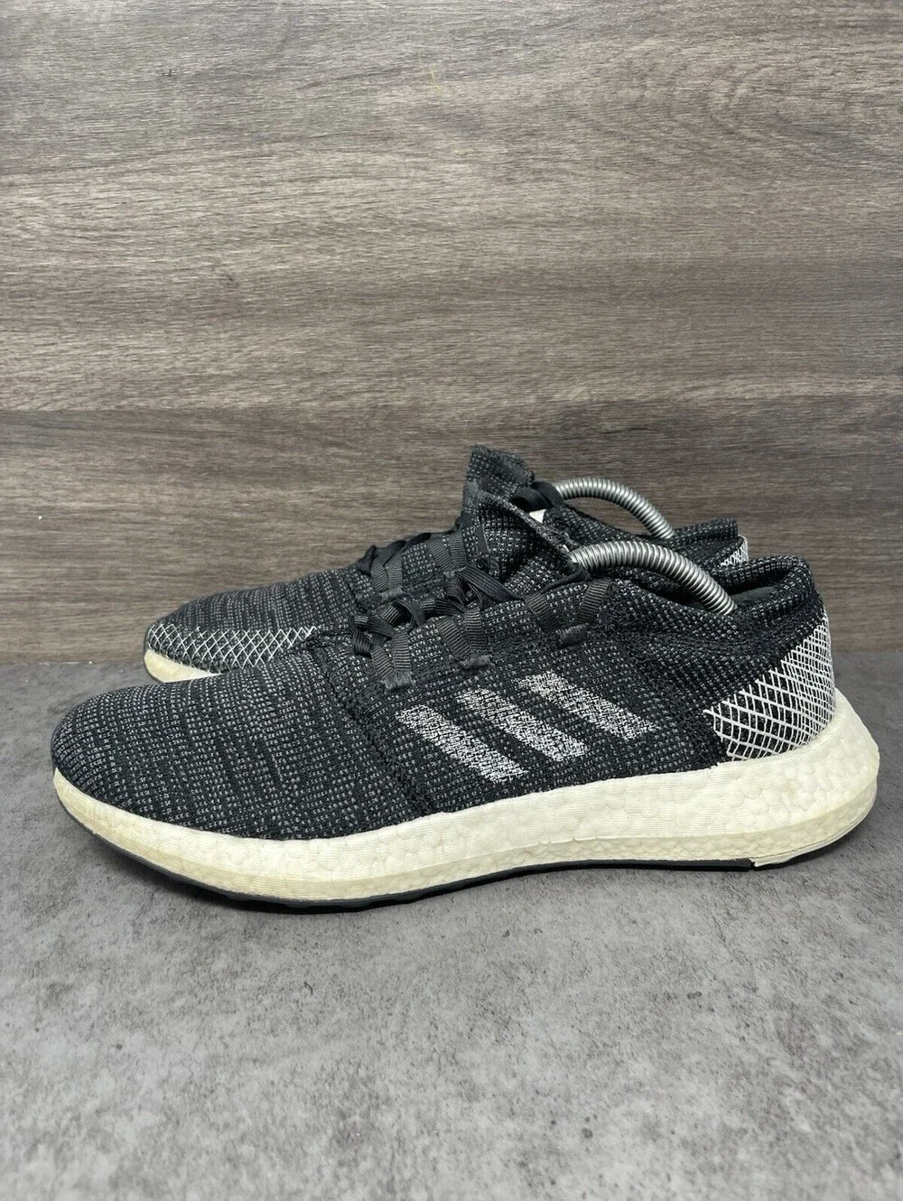 adidas PureBoost DPR Black White Size 11 Mens Boost Running Shoes Sneakers
